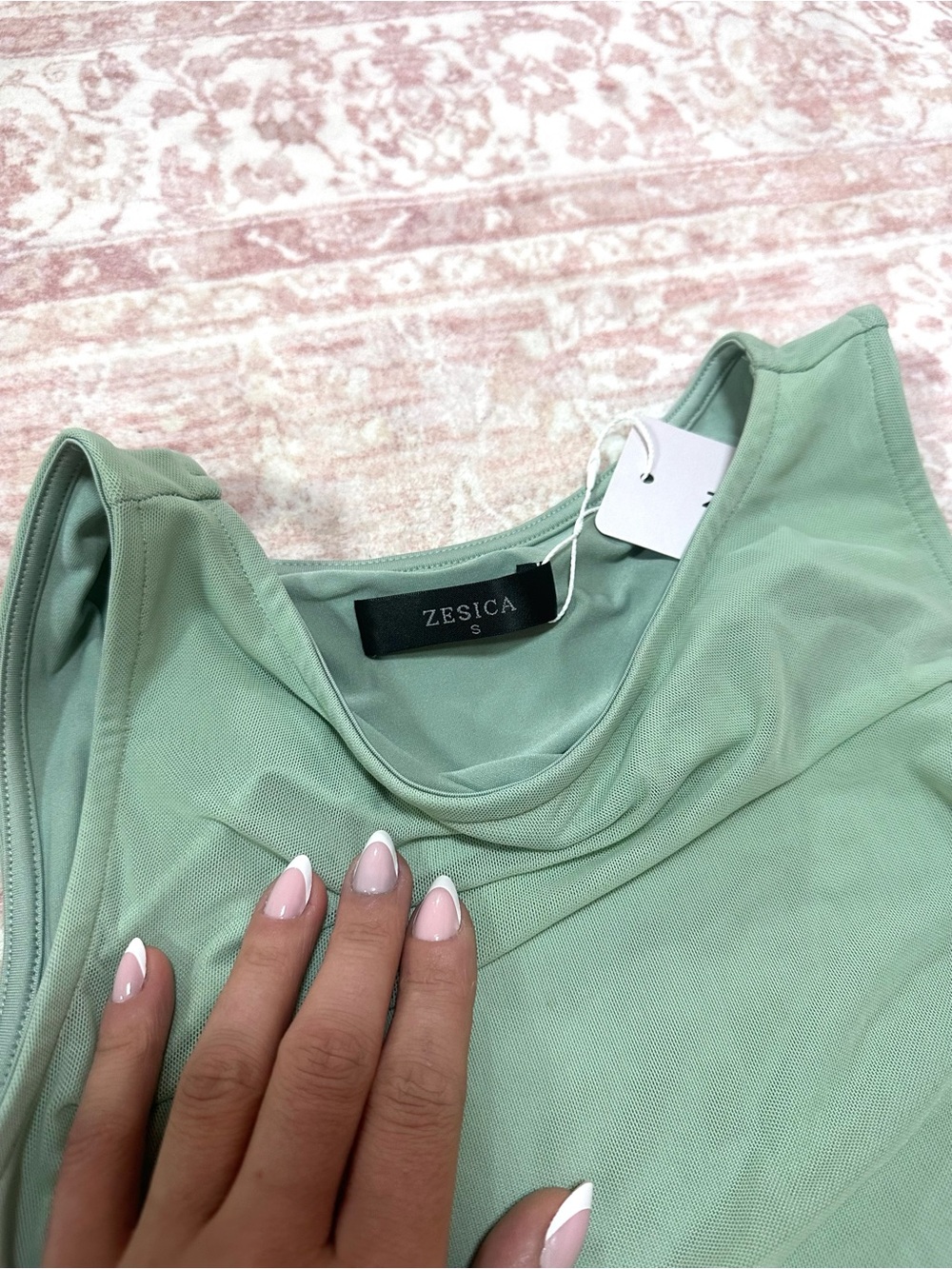 NWT ๐ Sage Twist Front Cocktail Dress - Picture 7 of 15